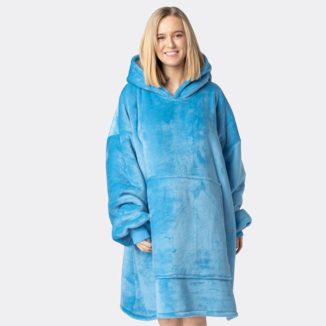 blue hoodie blanket