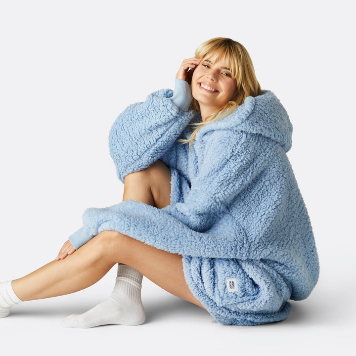 blue blanket hoodie