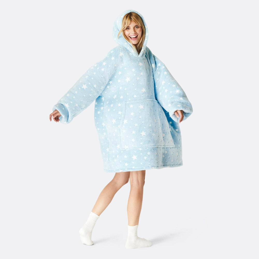 blue hoodie blanket