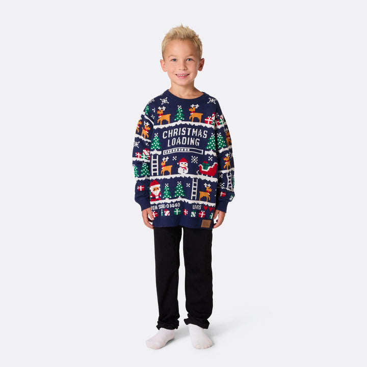 kids gaming christmas jumper
