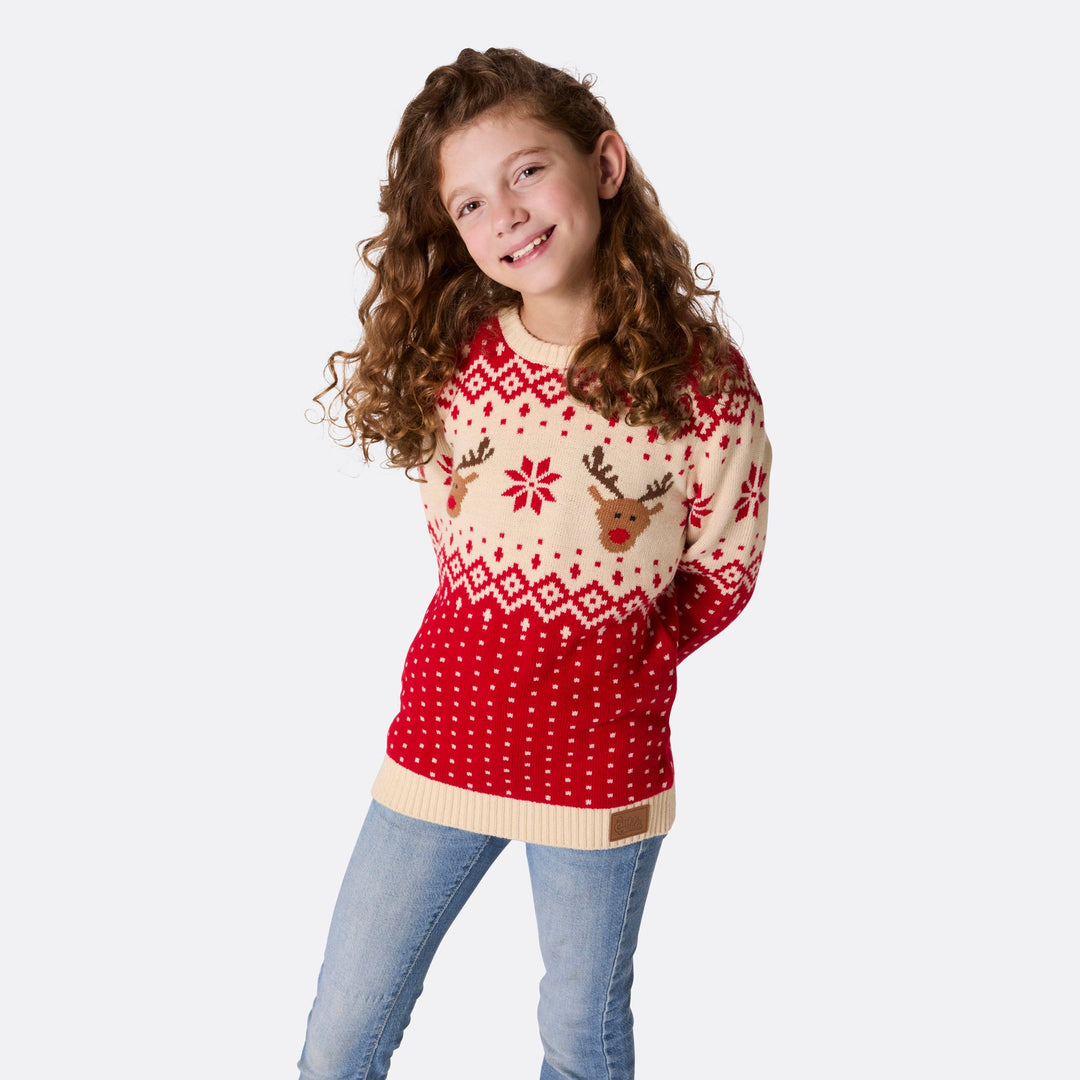 reindeer christmas jumper kids
