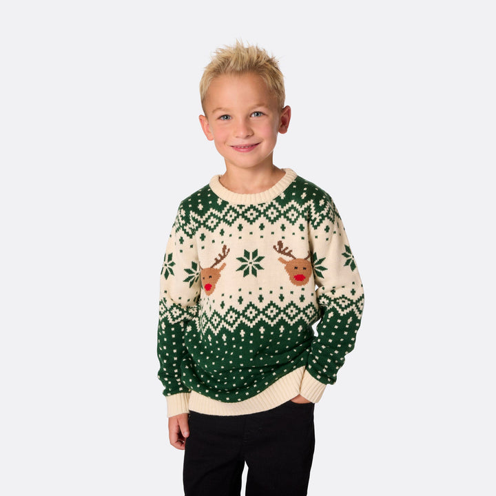 boys reindeer christmas jumper