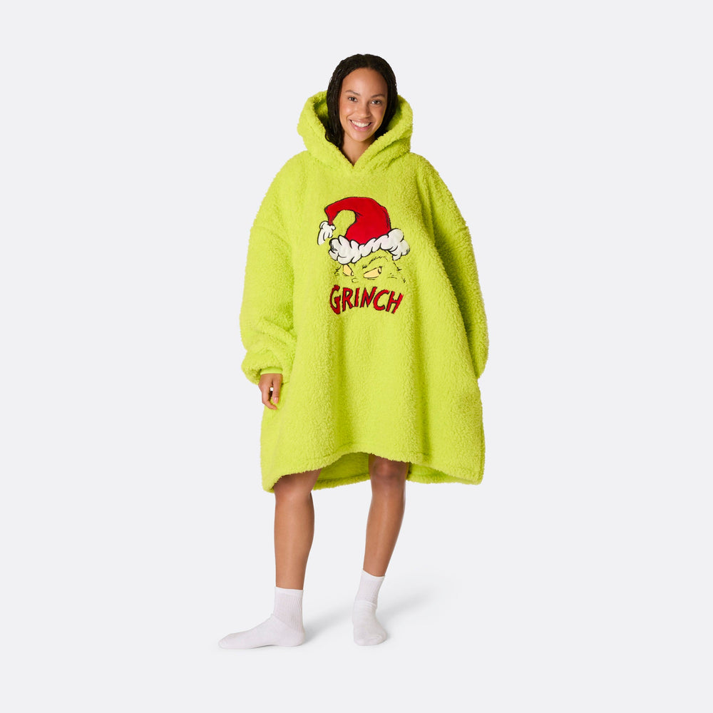 grinch oversized blanket hoodie