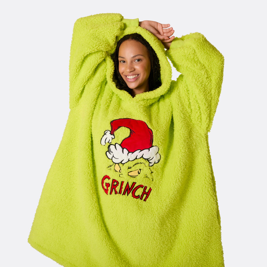 grinch blanket hoodie
