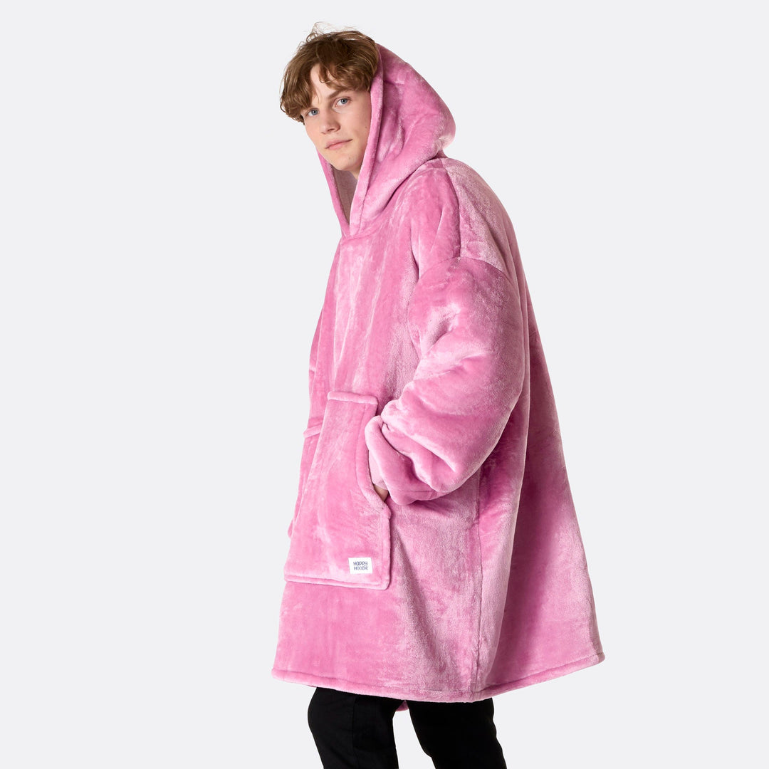 comfy blanket hoodie pink