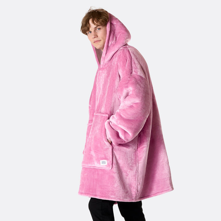 comfy blanket hoodie pink