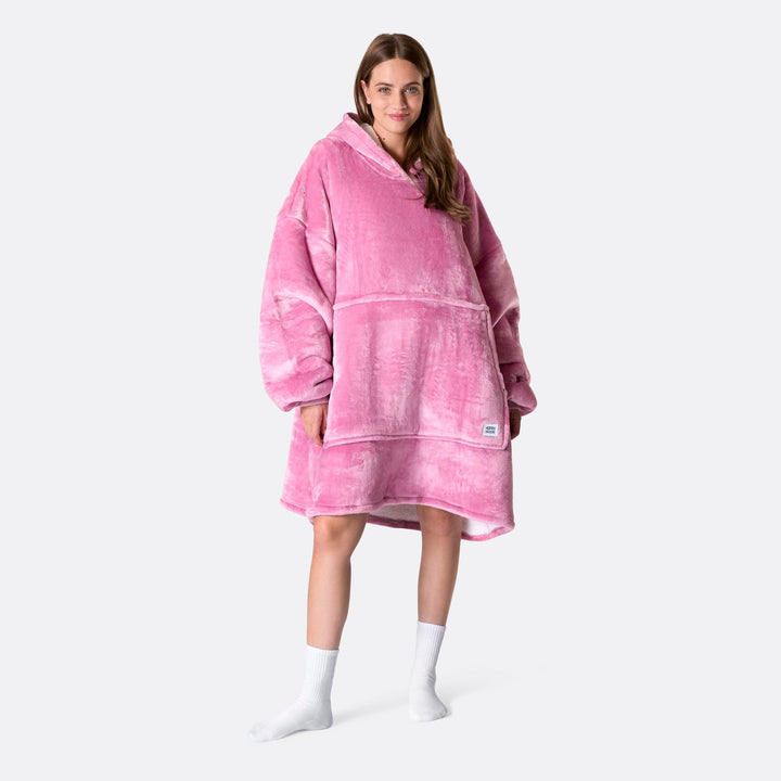 pink hoodie blanket