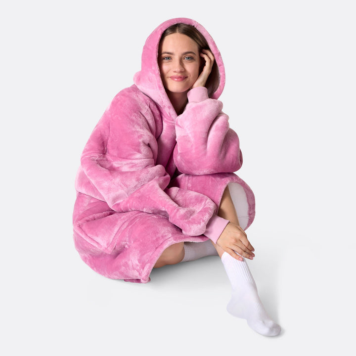 pink blanket hoodie