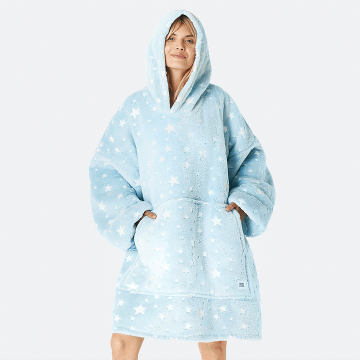 blue blanket hoodie