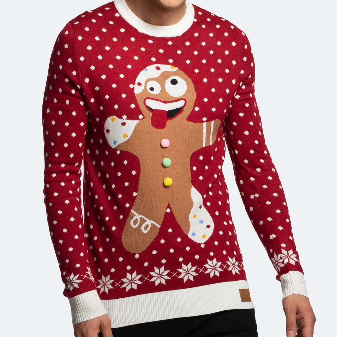 gingerbread man jumper mens
