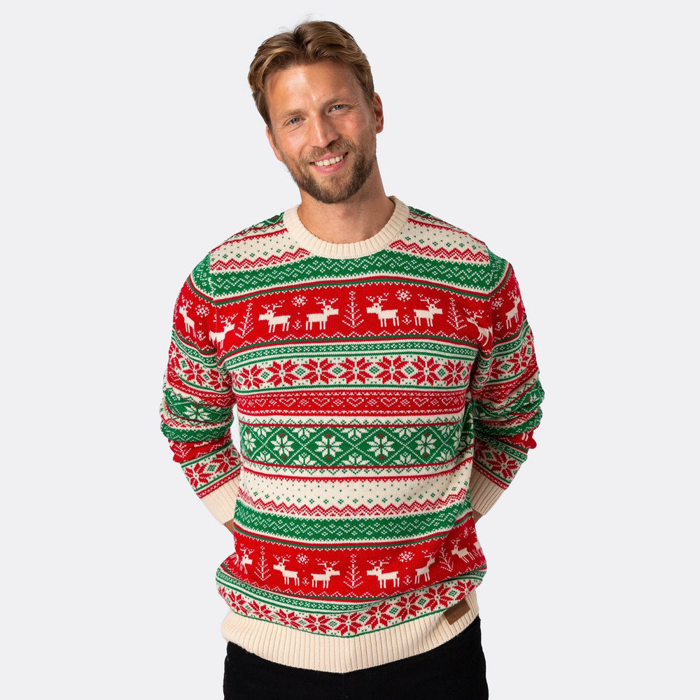 mens christmas reindeer jumper
