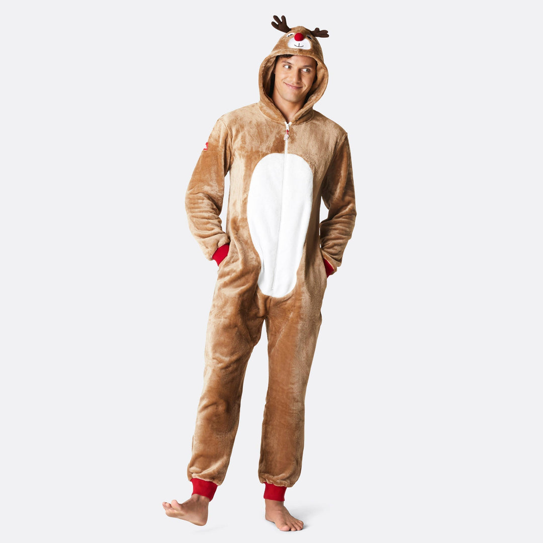mens reindeer onesie