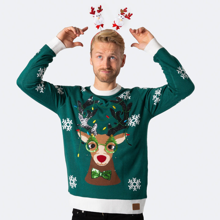 light up christmas jumper mens