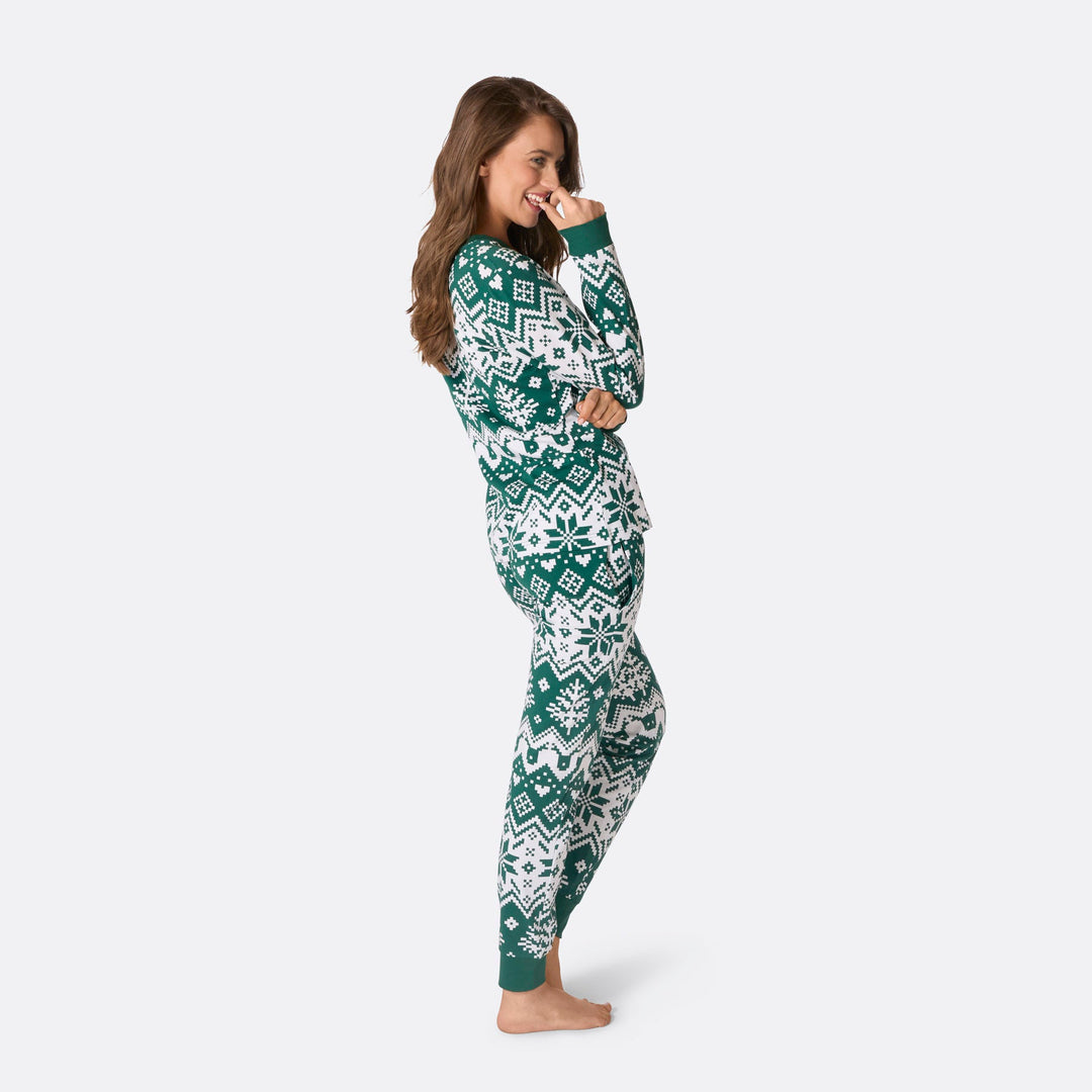 green christmas pajamas