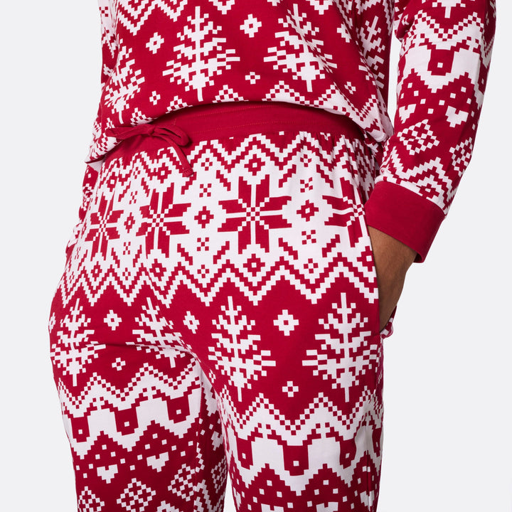 red matching christmas pyjamas