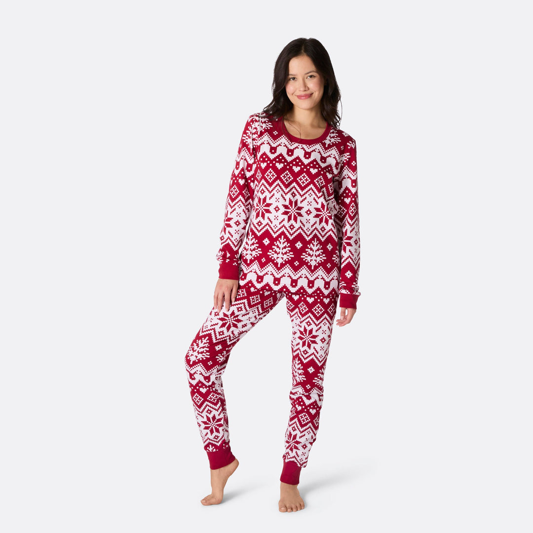 red christmas pyjamas ladies