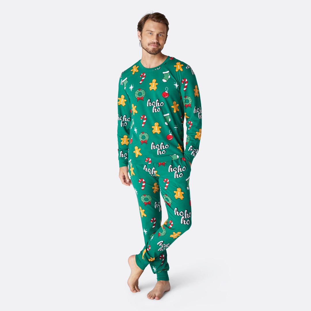 green xmas pyjamas