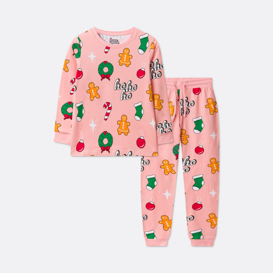 pink kids pyjamas