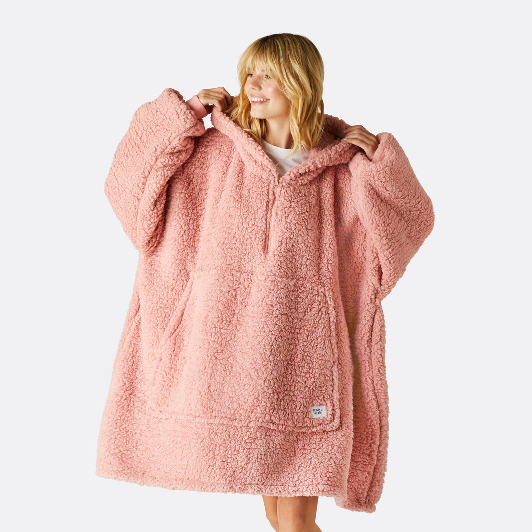 pink blanket hoodie