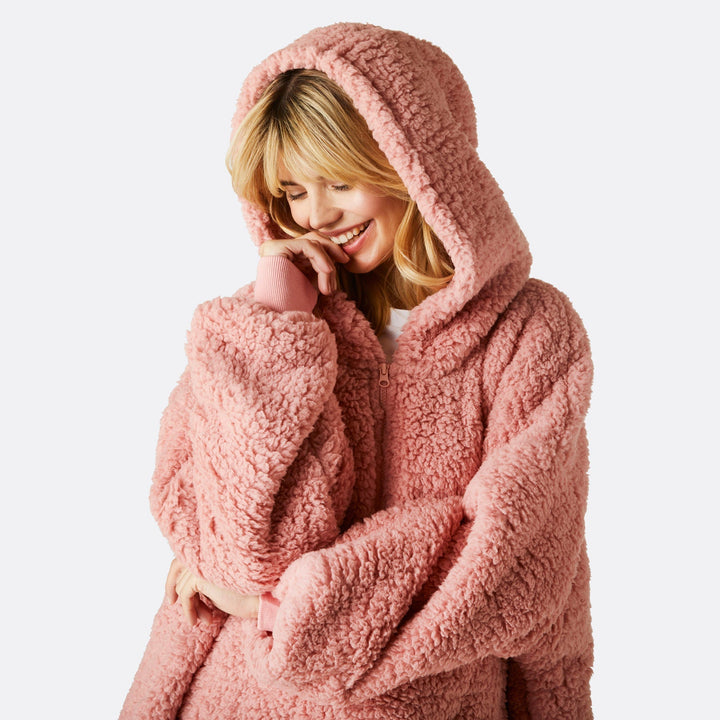 pink hoodie blanket