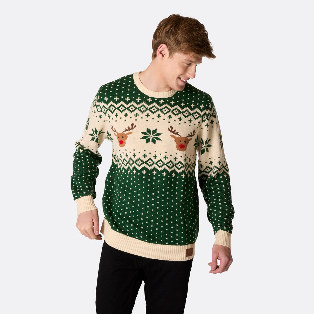 mens christmas jumper reindeer
