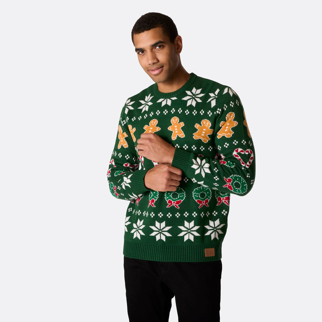 mens green christmas jumper