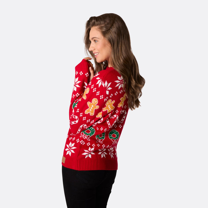 red christmas jumper women's