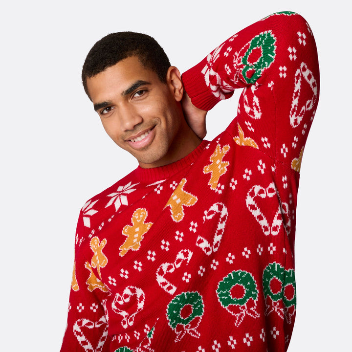 mens red christmas jumper
