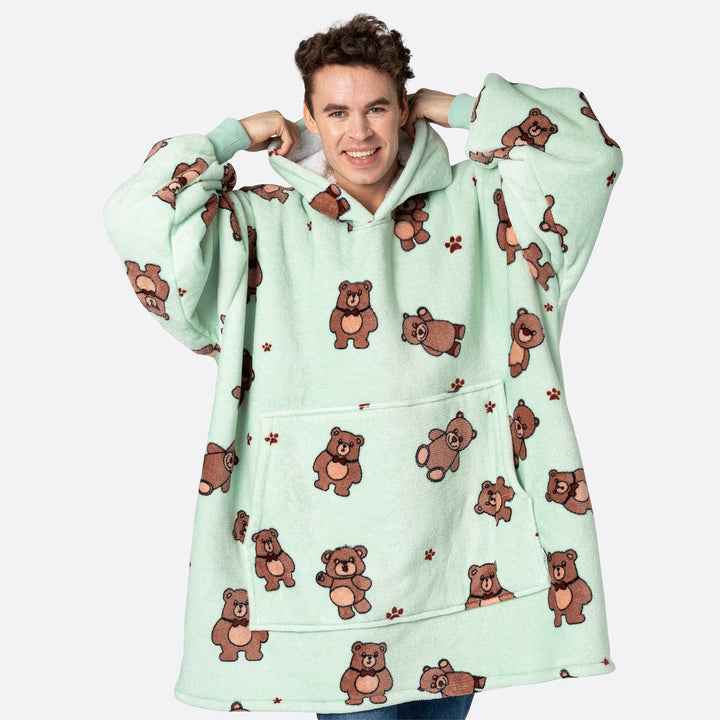 teddy bear blanket hoodie