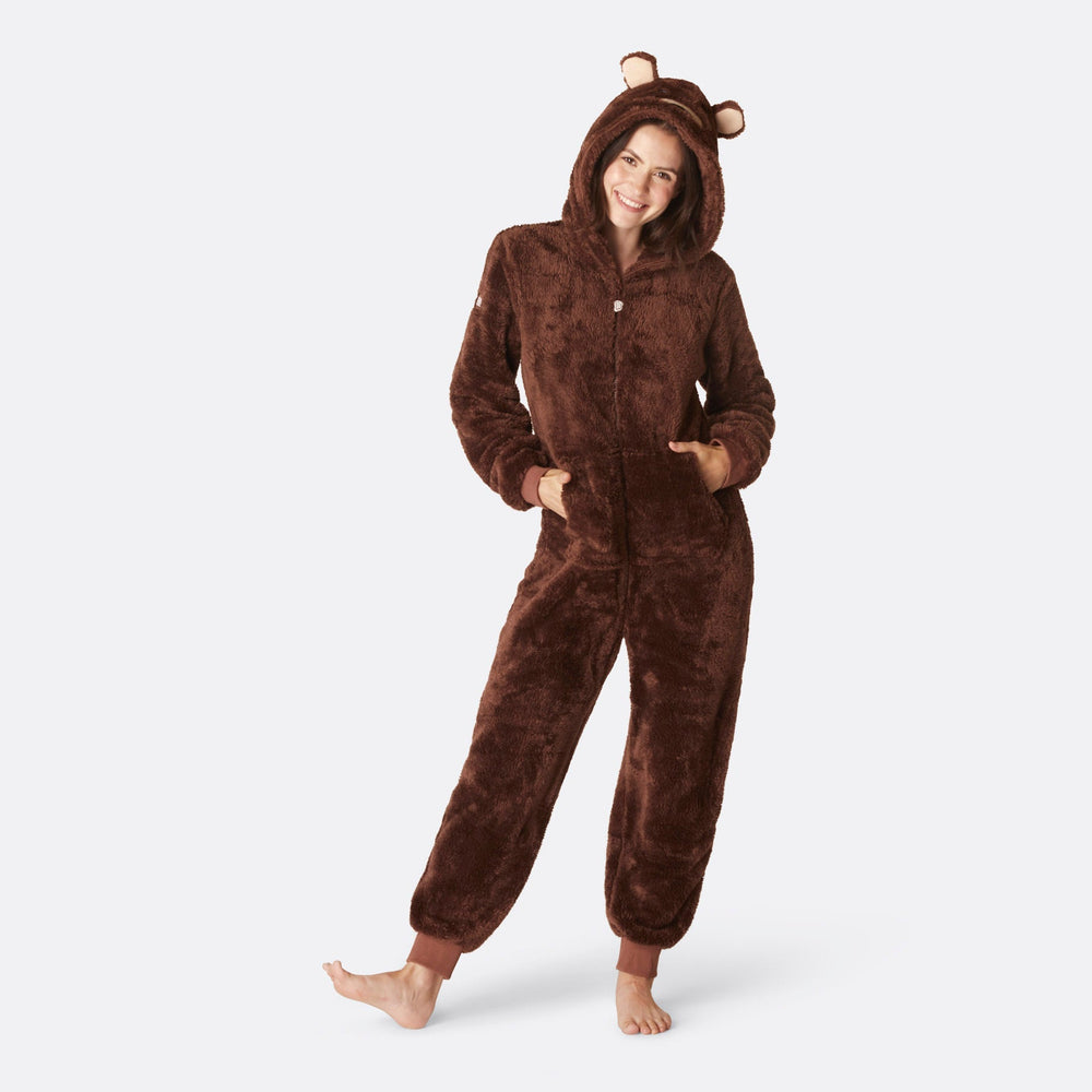 adult brown onesie