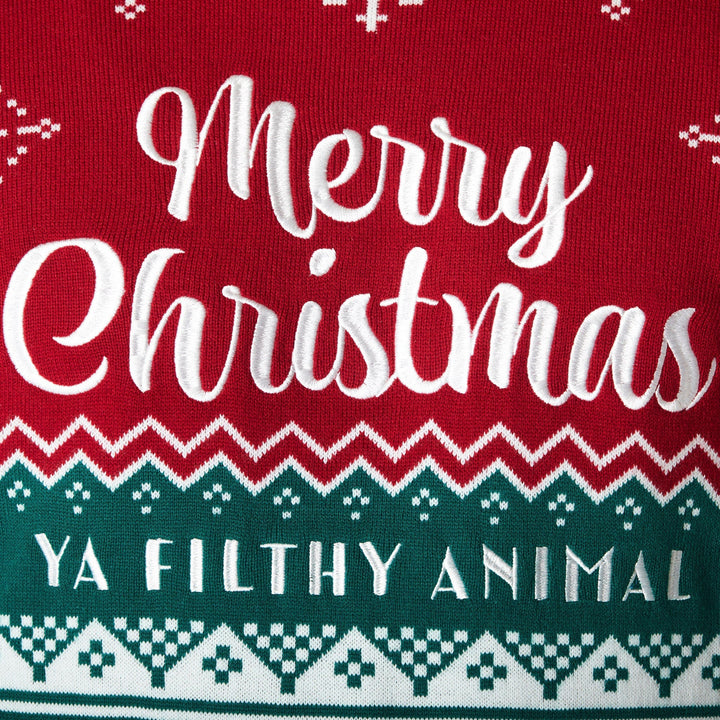 animal christmas jumper