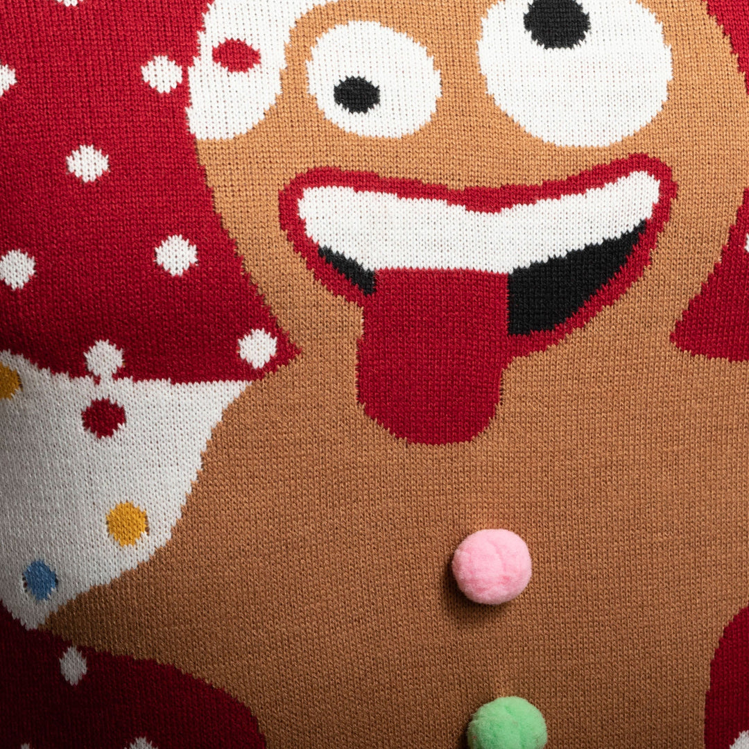 womens gingerbread christmas jumper