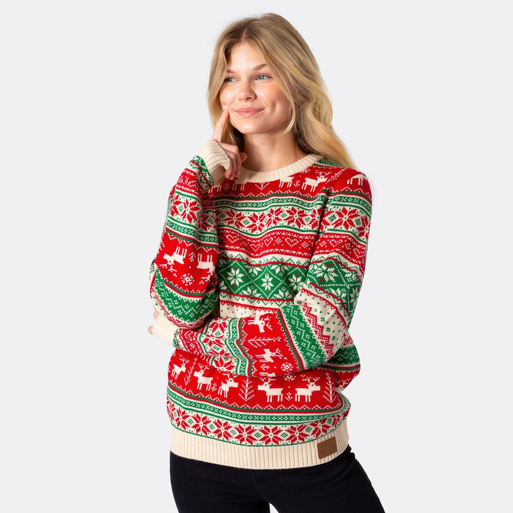 knitted christmas jumper womens