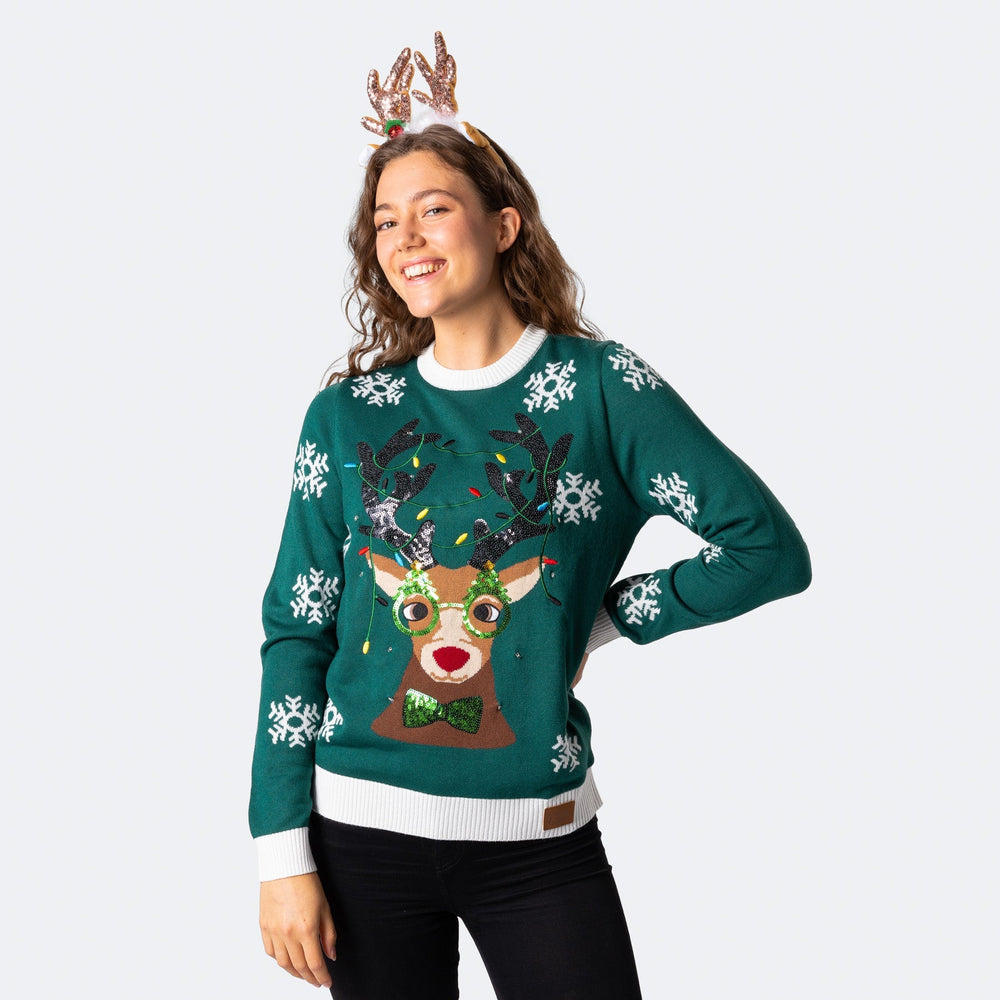 womens rudolph christmas jumper