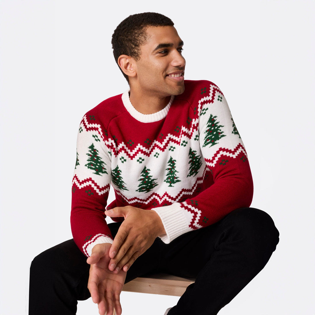 mens christmas tree jumper