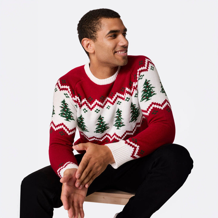 mens christmas tree jumper
