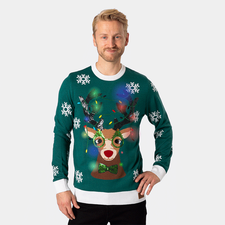 mens light up christmas jumper