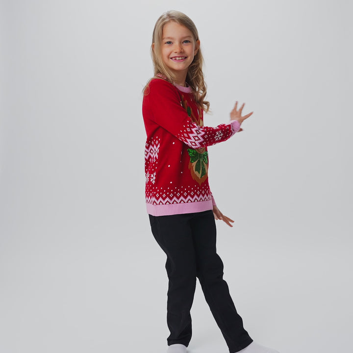 Kids' Reindeer Christmas Jumper