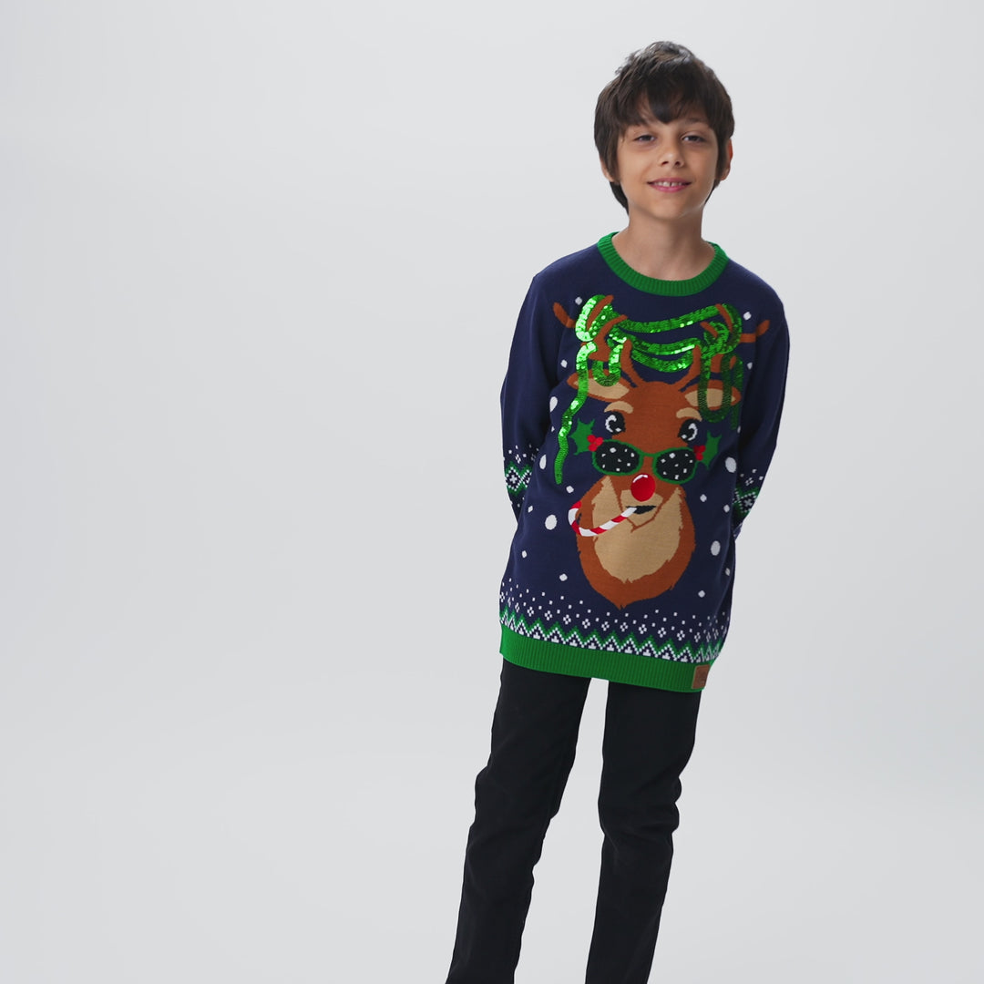 Kids' Rudolph Christmas Jumper