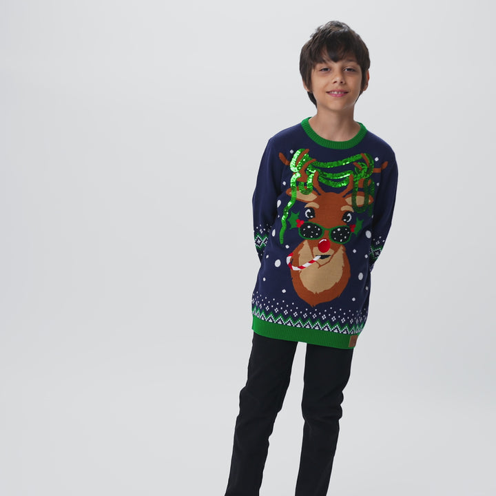 Kids' Rudolph Christmas Jumper