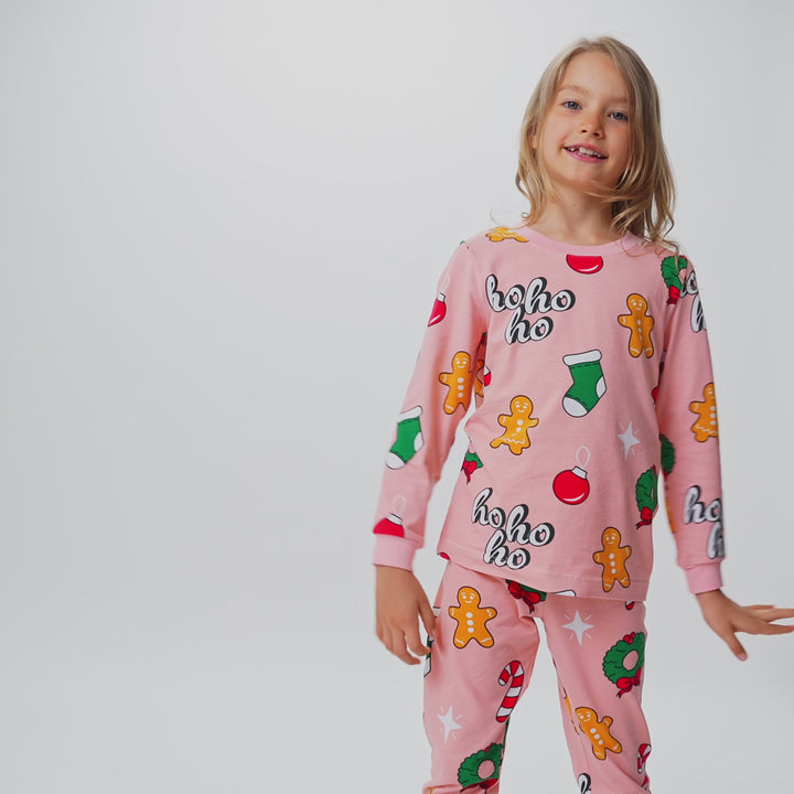 kids pink pyjamas