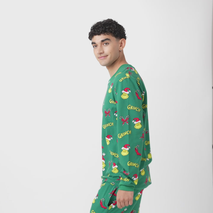 grinch pyjamas mens