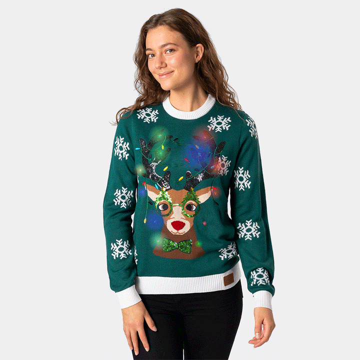rudolph christmas jumper womens