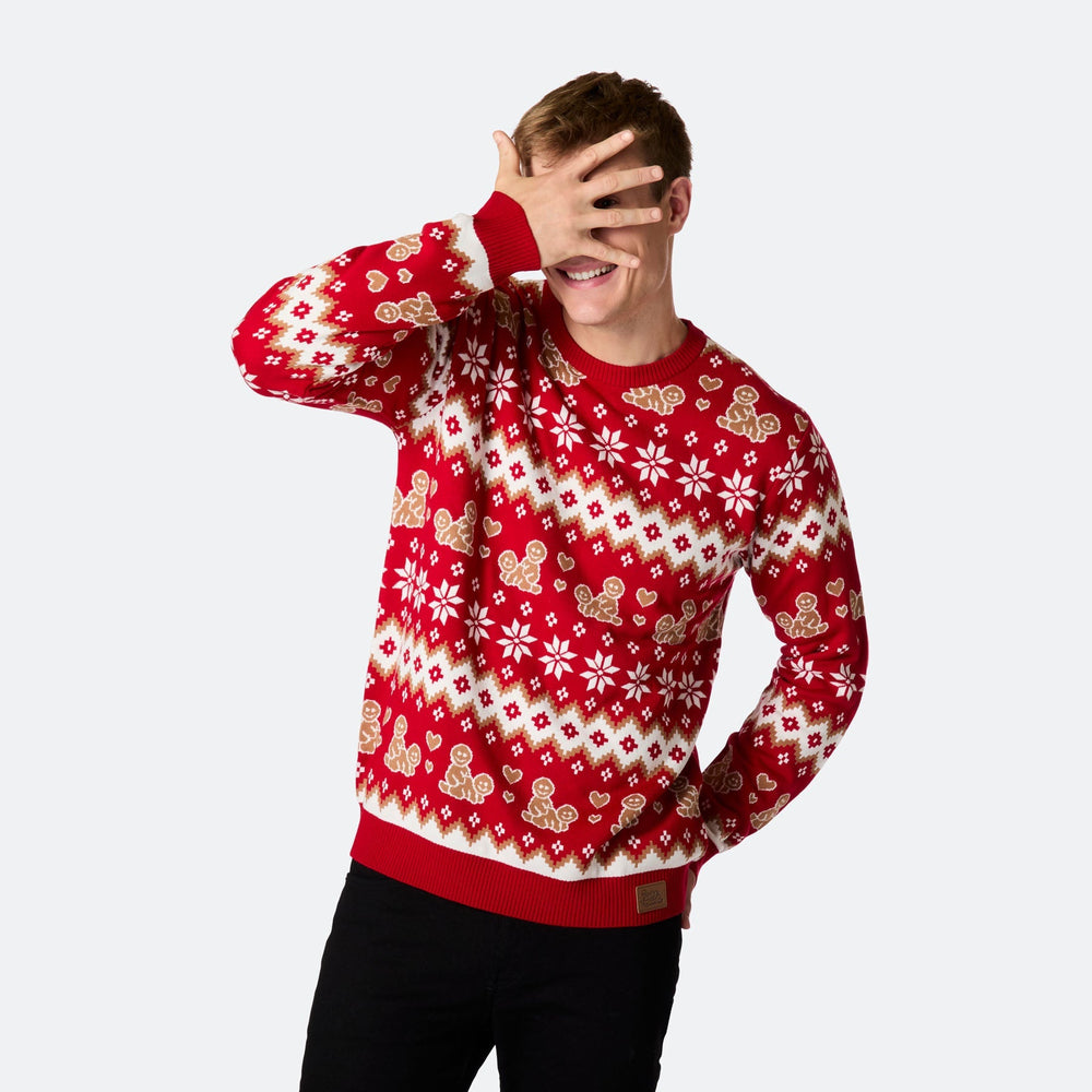 Men's Gingerbread Christmas Jumper