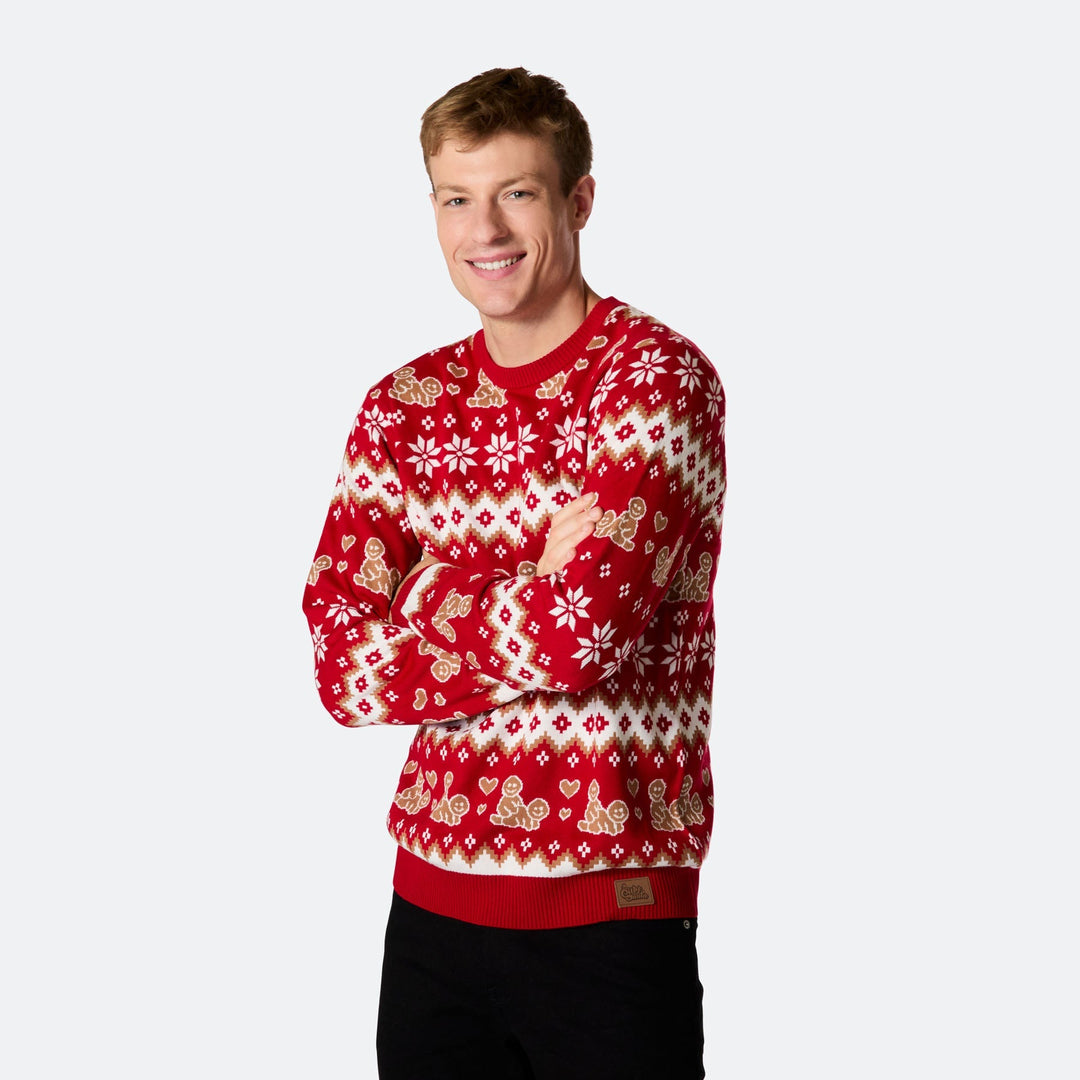 Men's Gingerbread Christmas Jumper