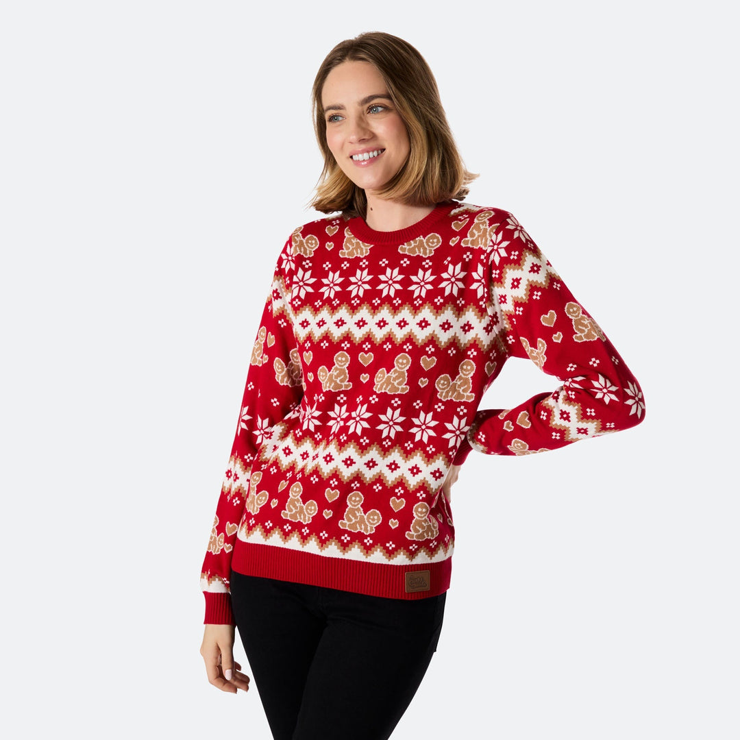 Women's Gingerbread Christmas Jumper