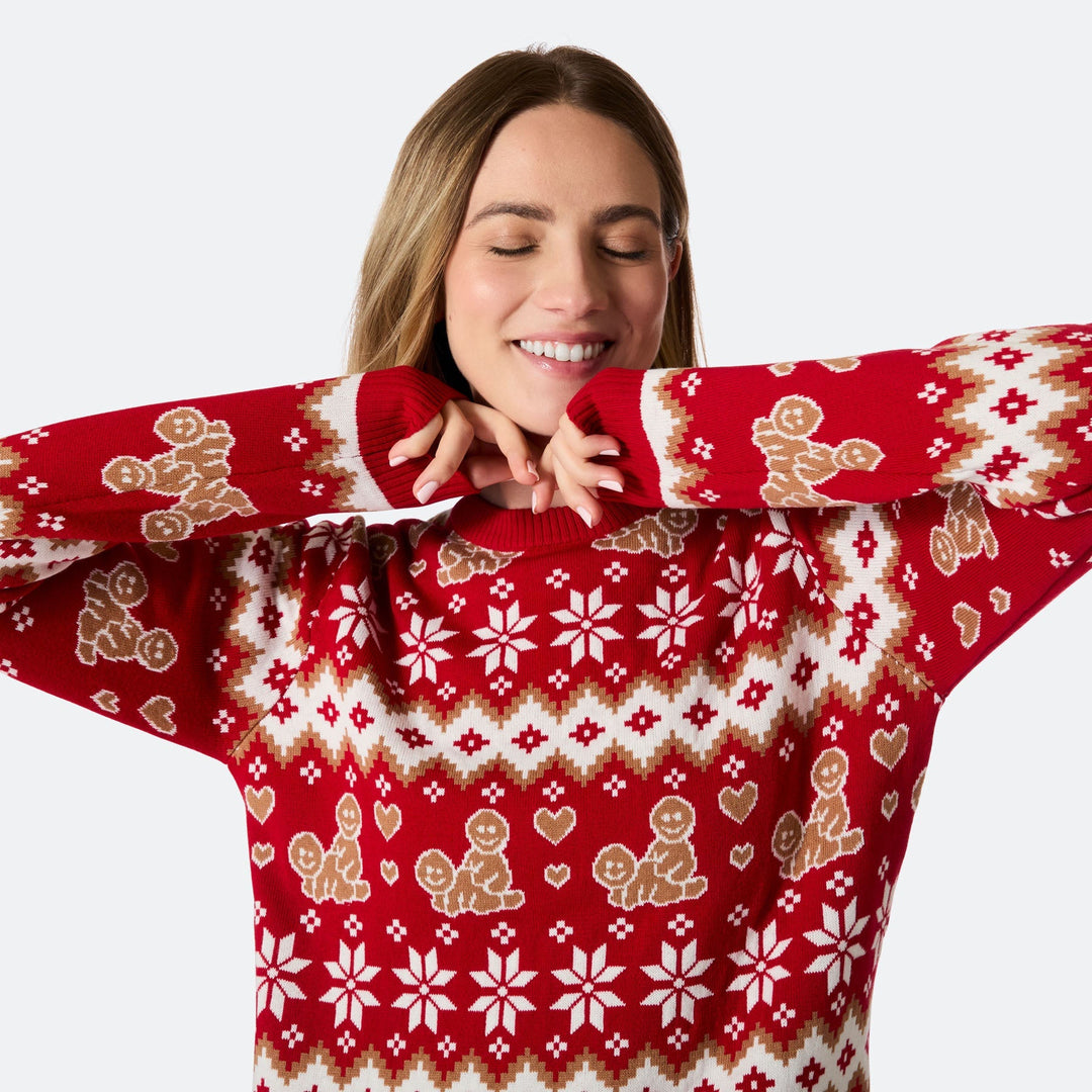 Women's Gingerbread Christmas Jumper