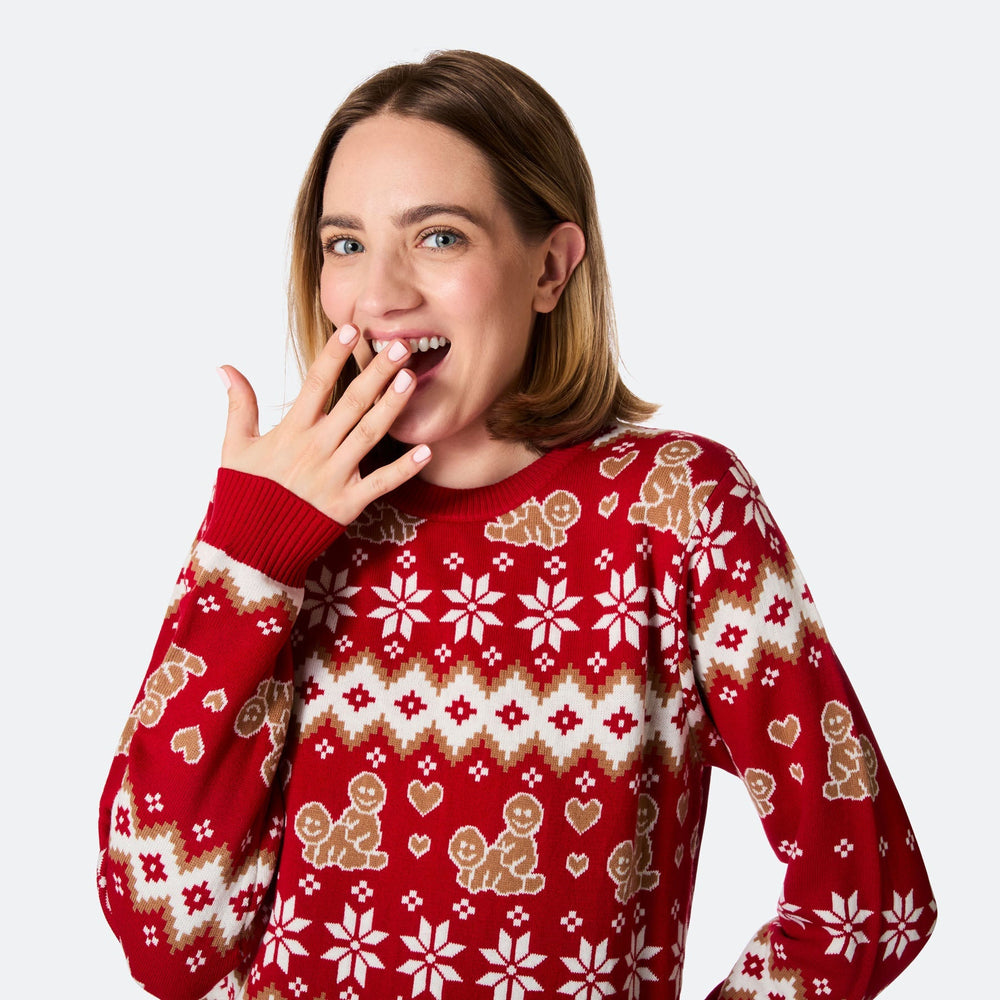 Women's Gingerbread Christmas Jumper