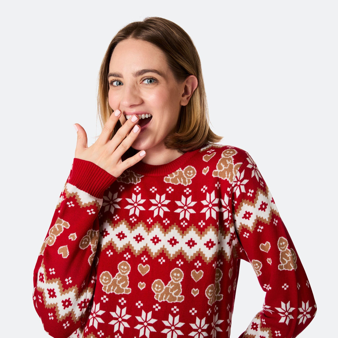 Women's Gingerbread Christmas Jumper