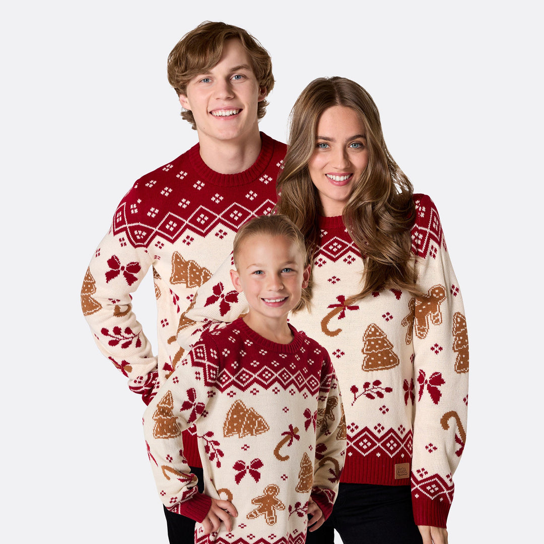 Gingerbread Matching Family Christmas Jumpers